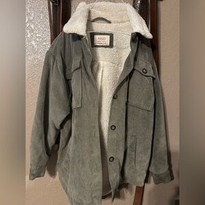 Ashley Corduroy Jacket with Sherpa Lining